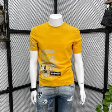 潮牌男士ins休閑新款純棉短袖t恤