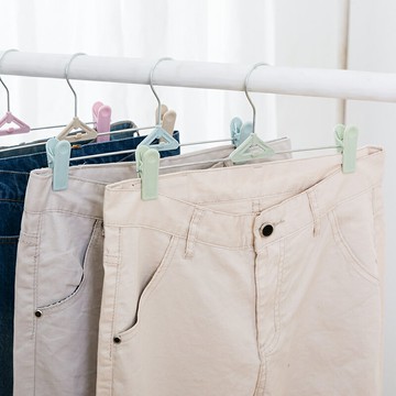 褲架夾子伸縮衣柜家用無痕jk衣架掛衣收納不銹鋼裙夾晾曬夾子神器