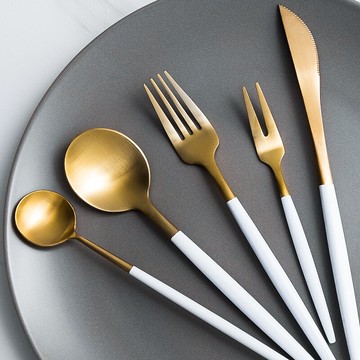 叉子勺子套裝三件套西餐304不銹鋼冰淇淋勺子甜品雪糕勺圓形調羹