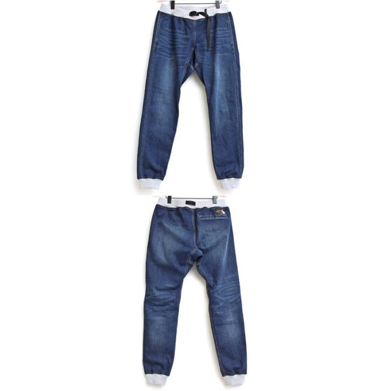 Rokx ロックス MG DENIM WOOD PANT エムジー デニム ウッドパンツ メンズ ブランド ストレッチデニム スリム リブ パンツ  クライミングパンツ (66-rxms191023) | LINEショッピング