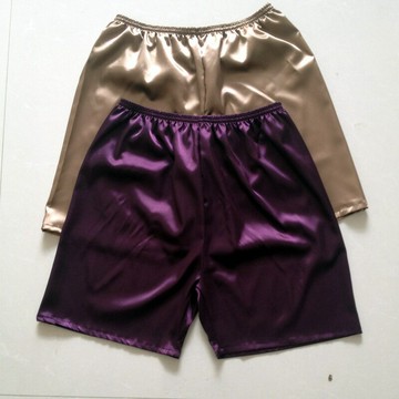 夏季男士仿真絲睡褲 休閑居家平角短褲 5分速幹沙灘大褲衩可外穿鑫弘-衣錦男裝