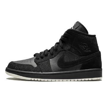 WMNS AIR JORDAN 1 MID GLITTER BLACK