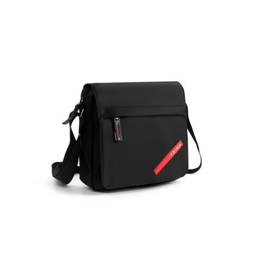 簡約豎款男包單肩包斜挎包黑色方形隨身小包防水牛津布包特價包郵