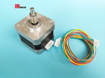 究其科技 帶壓入驅動齒輪的步進電機 16齒 0.5M