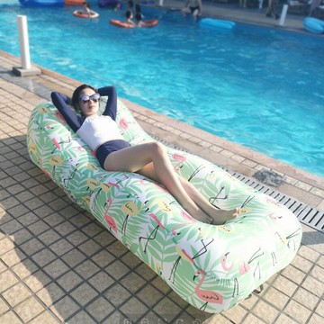 戶外充氣沙發床辦公室單人午休躺椅睡沙灘泳池懶人氣墊床空氣床墊