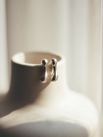 925 Silver Gold Plated Statement Earring