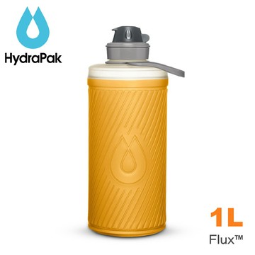 【HydraPak 美國噴射頭軟式水壺 1.0L 《鬱金黃》】GF420/運動水壺/運動水袋/三鐵