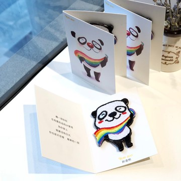 胖達熊 電繡別針 動物 別針 胸針