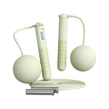 三次方 兩用負重跳繩 fe021 小球 綠色 運動器材  1條