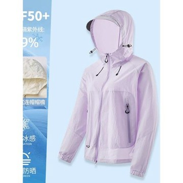 冰感防曬衣女夏寬松upf50+紫外線薄款涼感速干風衣透氣防曬服外套