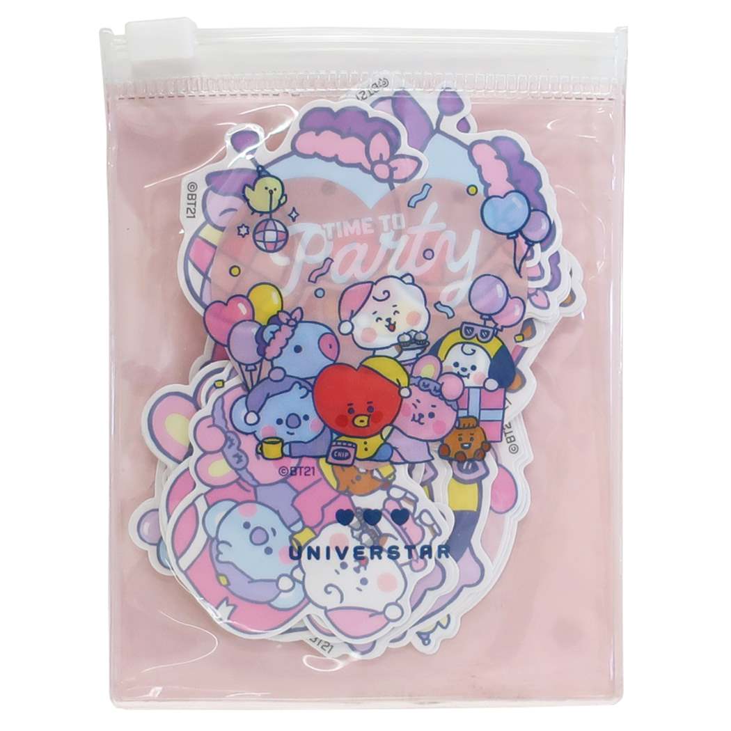 人気急上昇 Bt21 フレーク ステッカー Party 韓国 文具 文房具 シール かわいい 防弾少年団 Bts 公式 Shipsctc Org