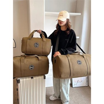 手提行李包男女大容量輕便旅行袋衣物收納包斜跨可套拉桿旅游包袋