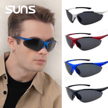【SUNS】運動偏光太陽眼鏡 頂規強化偏光鏡片 僅20g輕量/抗UV400/防眩光/防撞擊 S713