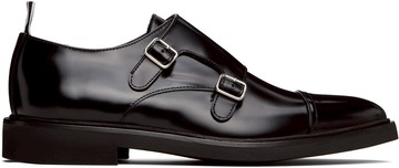 Thom Browne 黑色 Soft Spazzolato Double 孟克鞋
