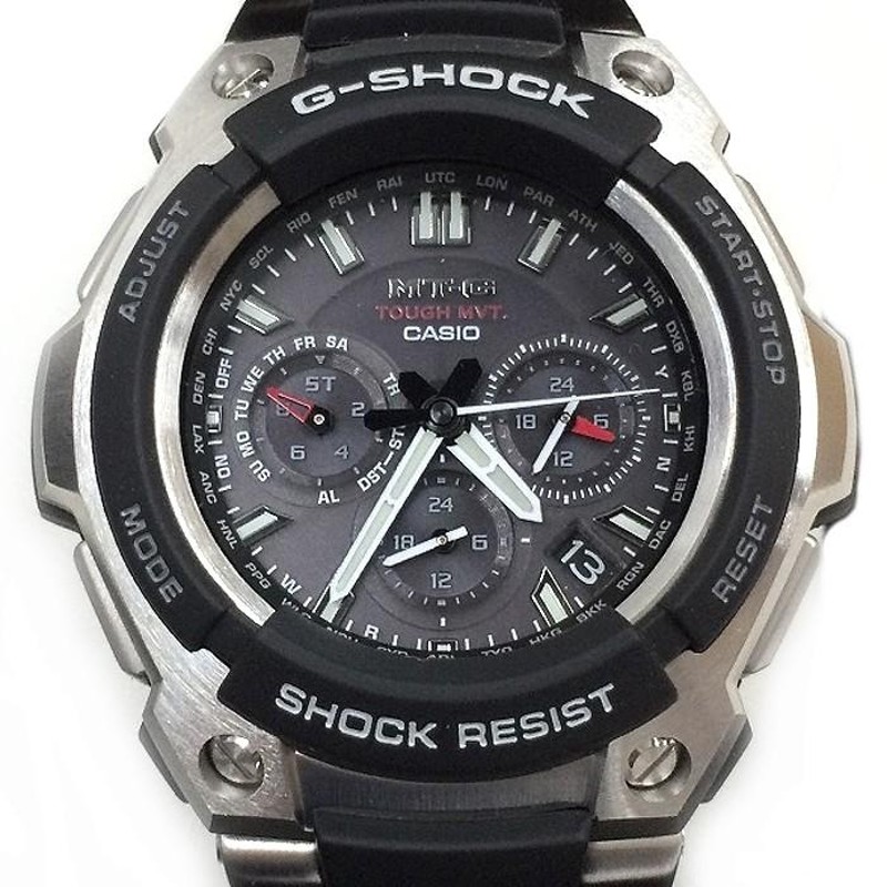 中古】CASIO カシオ メンズ腕時計 G-SHOCK ジーショック MT-G MTG-1200-1AJF 電波ソーラー  ブラック×シルバー[ic][jggW] | LINEブランドカタログ