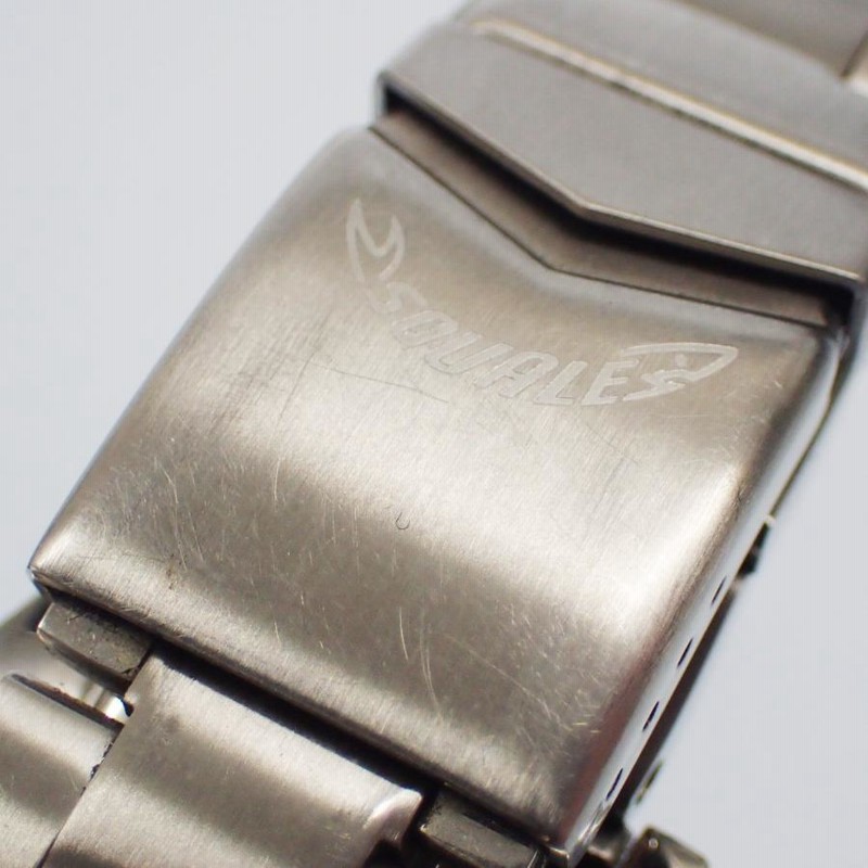 美品◇スクワーレ 腕時計 Y1545 自動巻き 文字盤黒 シルバー 箱