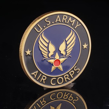 空軍挑戰幣軍事紀念章徽章創意家居收藏擺件鍍金幣硬幣指尖小禮物