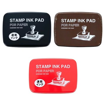 Kodomo no kao 速乾油性顏料系印台 紙張用 三色