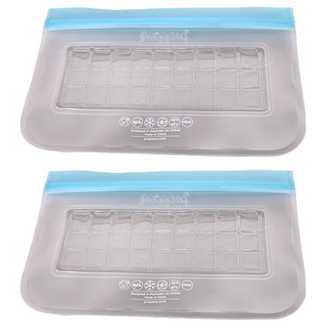 prepara 沛樂生活 食物保鮮密封夾鏈袋 藍色  4號袋(20.32 x 12.7cm)  2入  1組