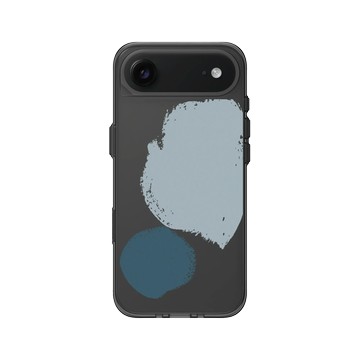 iPhone Air Clear (相機按鈕) 酷墨灰 - Blob / 一團一團 - 蔚藍海沫