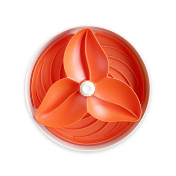 【SofyDOG】PetDreamHouse 旋轉益智慢食碗-組合-飛盤九重葛-橘 (寵物碗 藏食碗 嗅聞碗)【APP下單天天10%點數回饋】