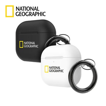 National Geographic 國家地理 Hard Case系列耳機保護殼AirPods 4 白色