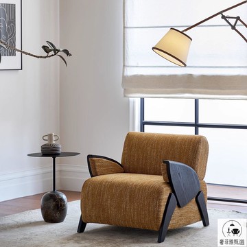 免運/工廠現貨 甲殼蟲休閑椅 復古黃沙發椅設計師款客廳陽臺中古風沙發椅子 SFY/al 公司貨 快速出貨