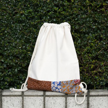 束口後背包/束繩包/束口袋 ~ 花花拼圖(B201) RS