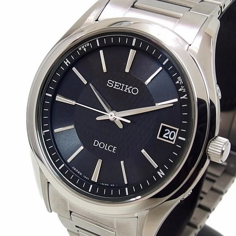 付属品なしC012221)稼動 SEIKO ドルチェ7B24-0BM0 メンズ ソーラー