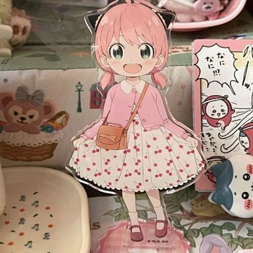 咪咪良品🔥間諜過家家動漫周邊阿尼亞立牌高透亞克力學生禮物擺件萌系房間