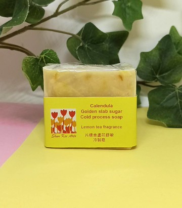片糖金盞花舒敏冷製皂 (檸檬茶) 約60g