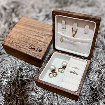 【客製】首飾盒 / 輕便迷你 / 定製名字 / 刻字