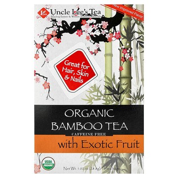 Uncle Lee's Tea, 異國水果有機竹茶，無咖啡萃取，18 茶包，1.02 盎司（28.8 克）