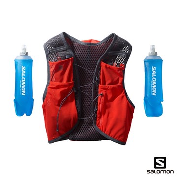 Salomon ACTIVE SKIN 8 水袋背包組 火炬紅/烏木黑