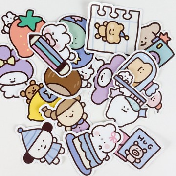 霧面、防水貼紙包