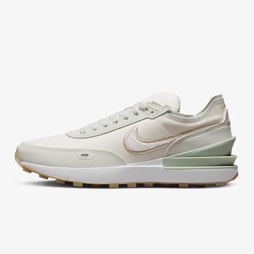 Nike 耐吉 Waffle One SE 休閒鞋 慢跑鞋 女款 奶油／綠 DR9502001