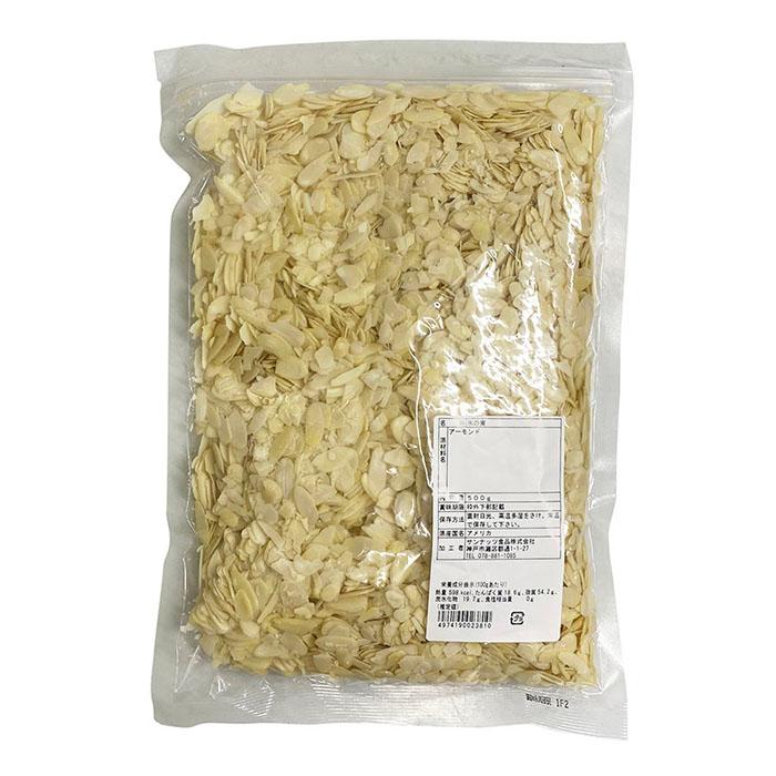 サンナッツ食品　アメリカ産　アーモンドスライス　500g