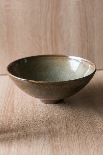 柴燒青瓷窯變大碗公