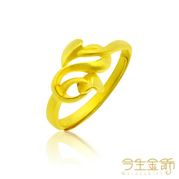 今生金飾 心手愛戀戒指 純黃金戒指