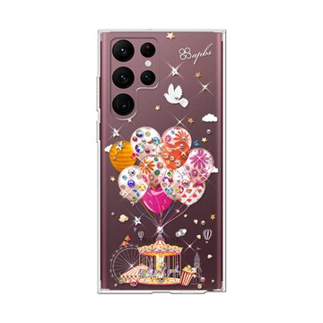 APBS Samsung S26/S25/S24/S23系列 防震雙料水晶彩鑽手機殼-夢想氣球