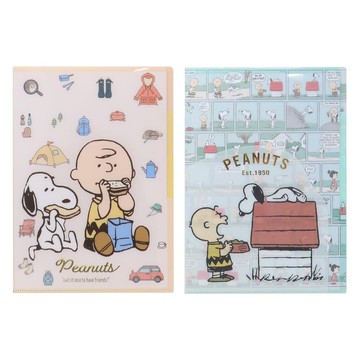 Kamio Snoopy VINTAGE PEANUT系列 A4 三層索引資料夾