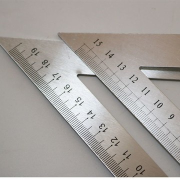 三角尺45度不銹鋼角尺鋁合金多功能大碼三角板高精度木工直角靠尺{鑫弘-工葉電器}可開發票