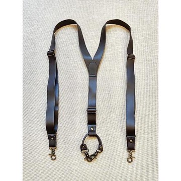 成人背帶夾男士休閑寬復古背帶雙面兩面軟皮四夾褲帶防掉2.5厘米