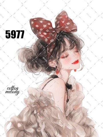 original sticker no.5977 人物貼紙 原創貼紙 人物貼紙 女孩貼紙 原創人物貼紙