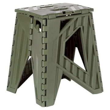 SHUTER 樹德 貨櫃小折凳 聚丙烯PP材質  軍綠色  1個