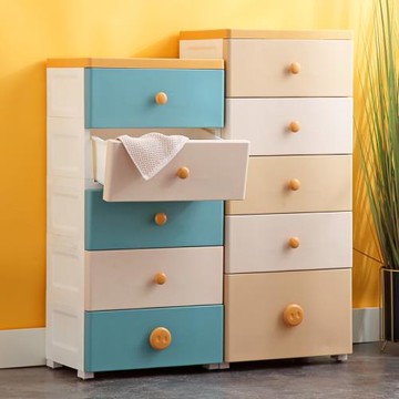 40CM寬收納柜子抽屜式塑料兒童寶寶衣柜玩具零食整理箱儲物五斗柜
