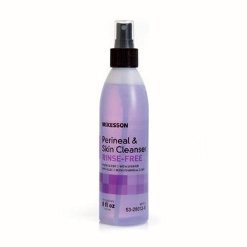 Rinse-Free Perineal Wash McKesson Liquid 8 oz. Pump Bottle Fresh Scent Case of 48 by McKesson