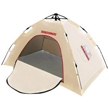 TRANSFORMERS 變形金剛 便攜式折疊帳篷 TF-ZP001  2-3人  卡其色