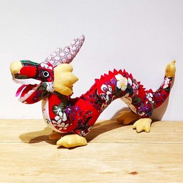 【花布先生】祥龍-紅色花布