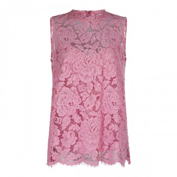 Dolce & Gabbana - Pink Viscose Blend Top 38